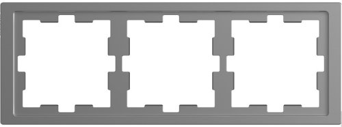 Рамка универсальная Schneider Electric Merten D-Life 3-м. сталь  картинка